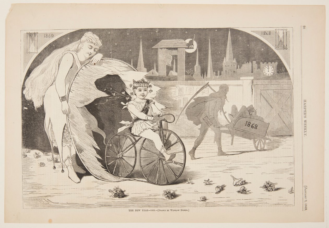 Nowy Rok – 1869 autorstwa after Winslow Homer