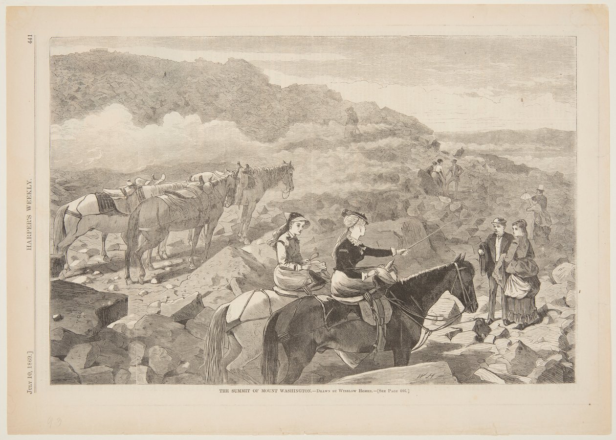Szczyt Mount Washington autorstwa after Winslow Homer