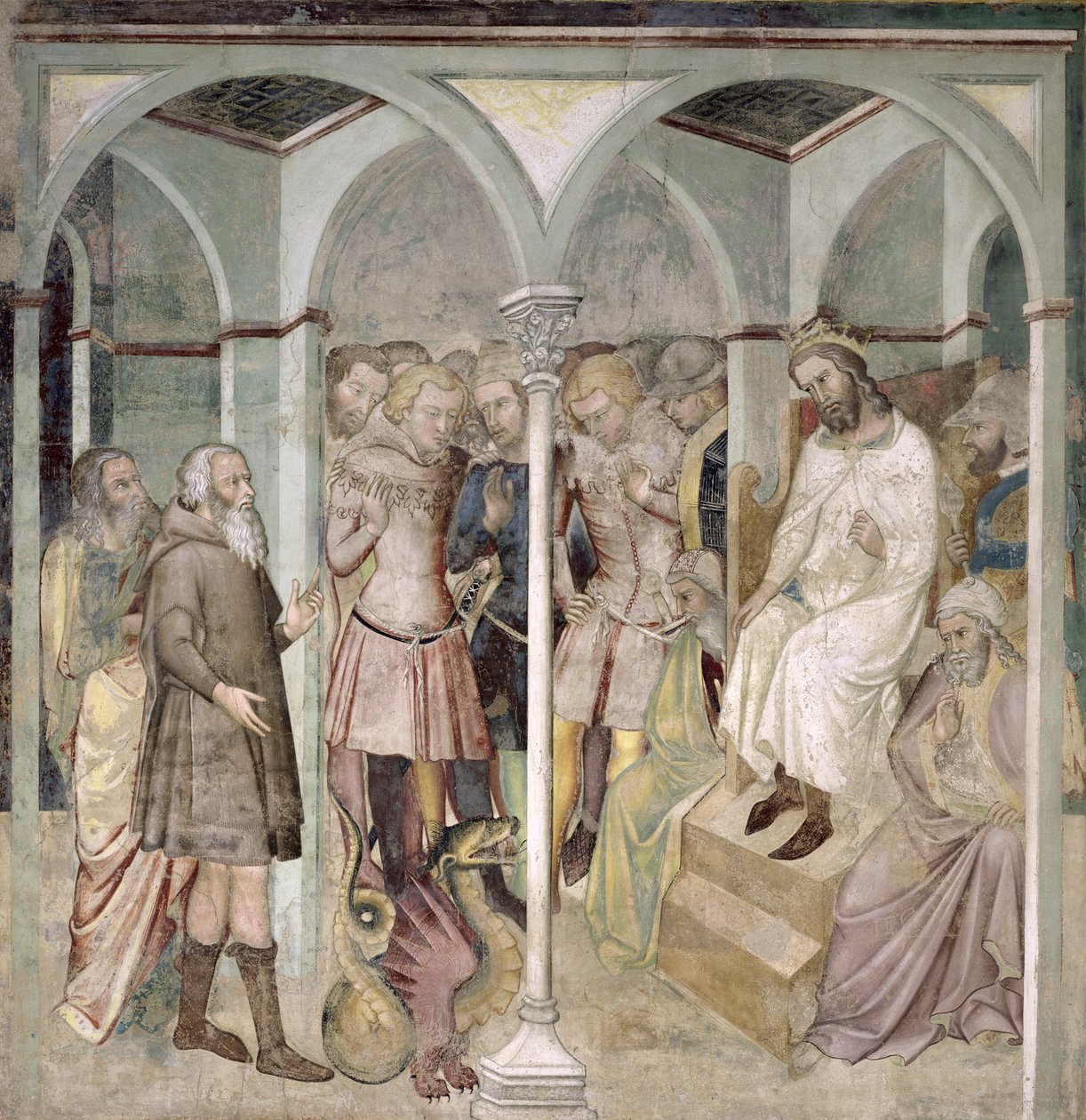 Mojżesz i wąż bezczelny, 1356-67 autorstwa also Manfredi de Battilori Bartolo di Fredi