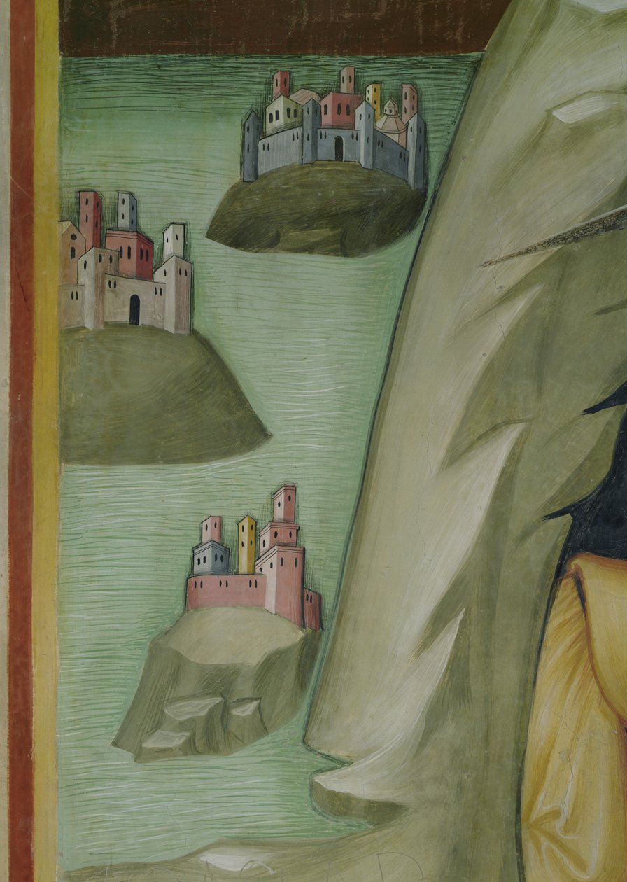 Fragment masakry sług i pasterzy Hioba autorstwa also Manfredi de Battilori Bartolo di Fredi