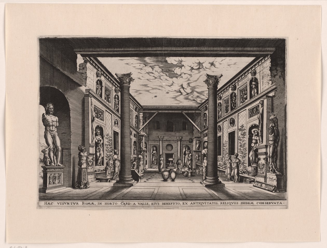 Beeldentuin w Palazzo Valle, Capranica autorstwa anonymous (attributed to)