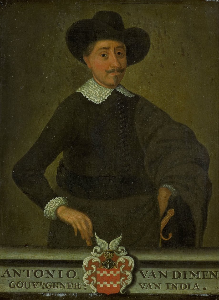 Portret Antonio van Diemena, Generalnego Gubernatora Holenderskich Indii Wschodnich autorstwa anonymous (copy after)
