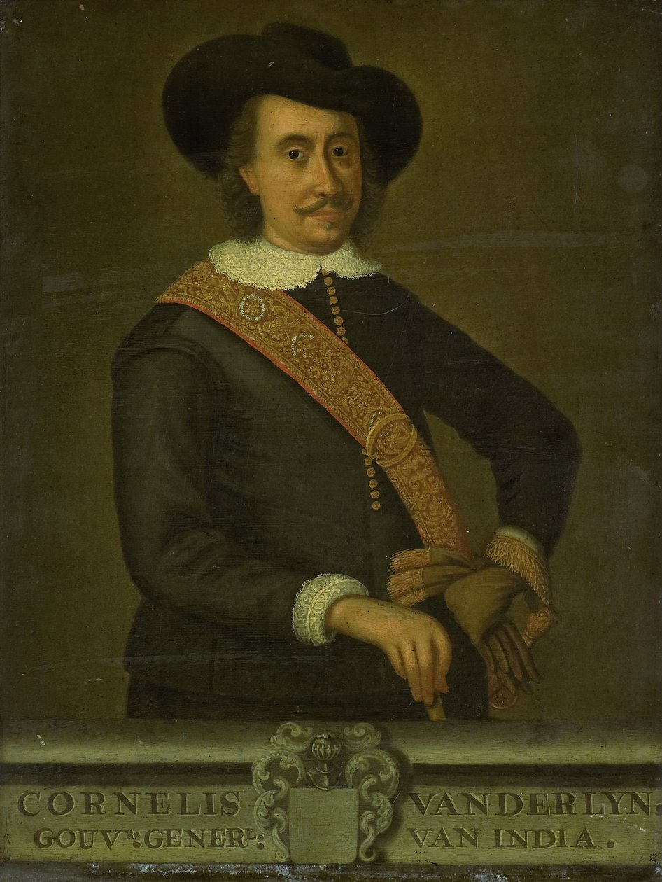 Portret Cornelisa van der Lijna, gubernatora generalnego Holenderskich Indii Wschodnich autorstwa anonymous (copy after)