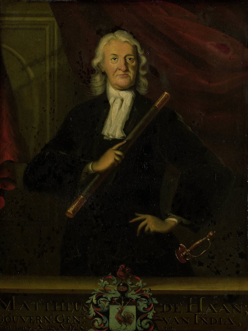 Portret Mattheusa de Haana, Generalnego Gubernatora Holenderskich Indii Wschodnich autorstwa anonymous (copy after)