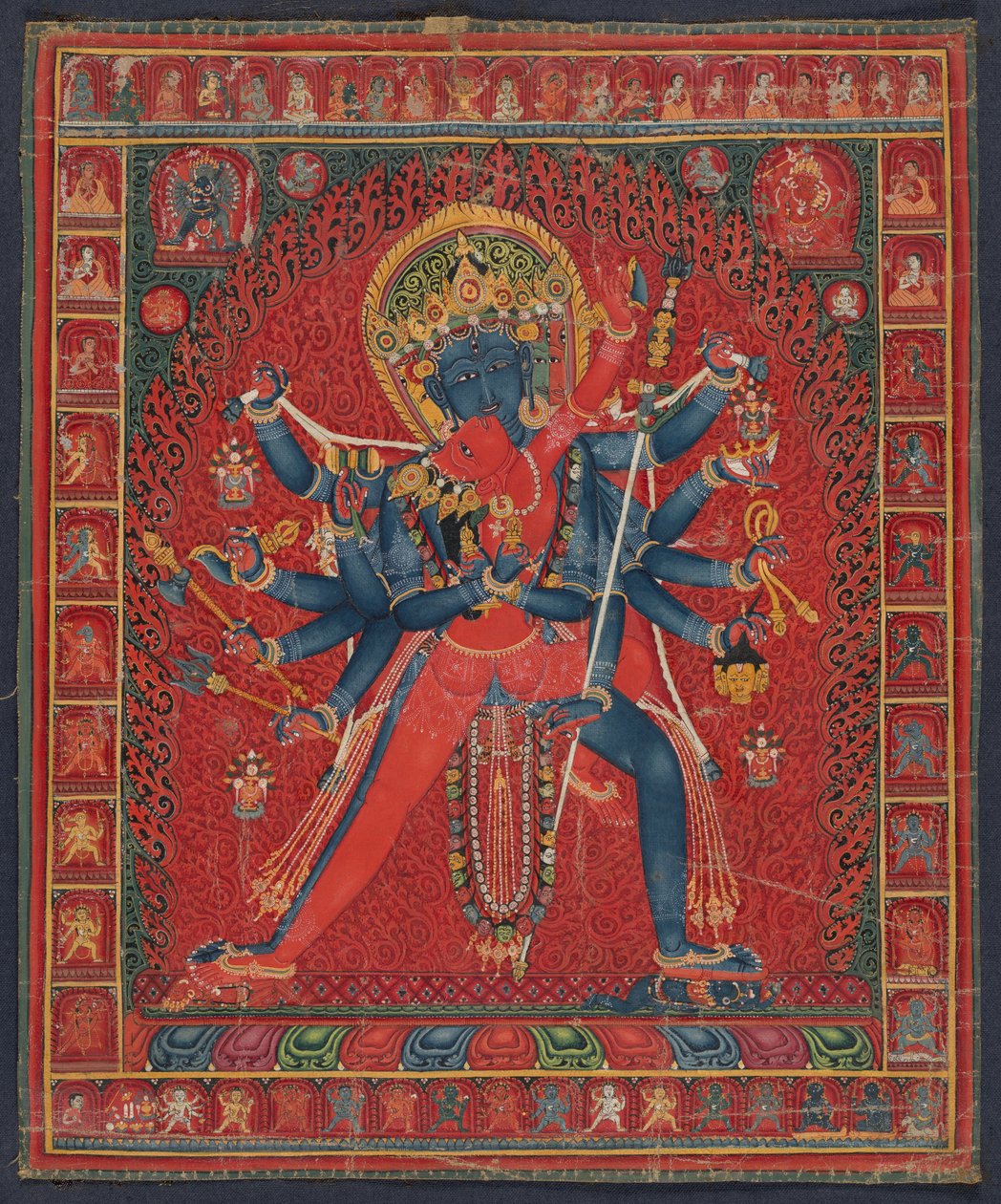 Chakrasamvara i małżonka Vajravarahi autorstwa anonymous 