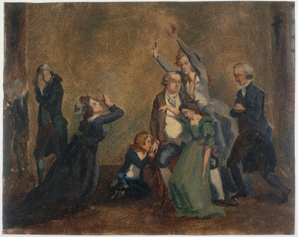 Francuski: Pożegnanie Ludwika XVI z rodziną, 20 stycznia 1793 r. autorstwa anonymous 