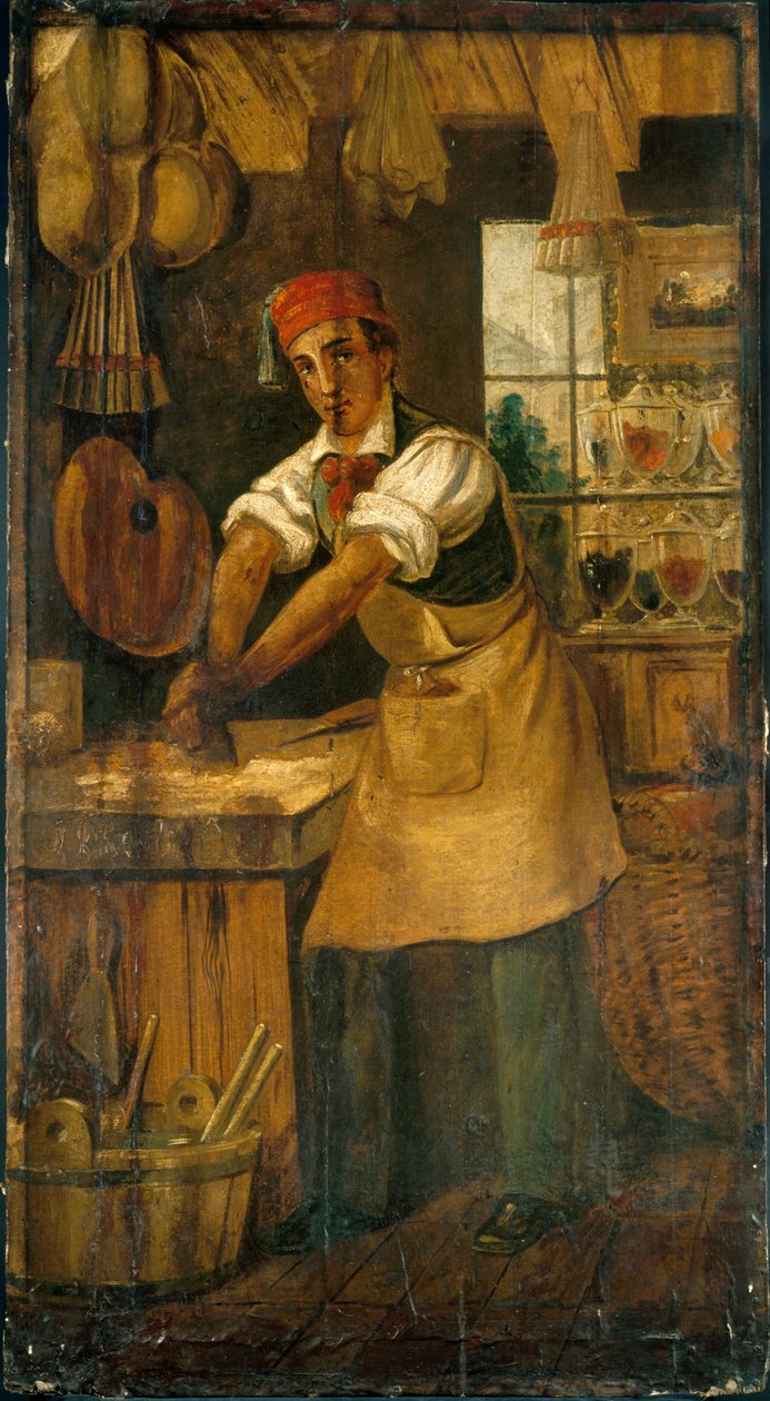 Francuski: Au bon broyeur. Znak handlarza kolorami. Rue Saint-Martin, następnie rue Saint-Denis (dawniej Maison Picou), 1. dzielnica, Paryż autorstwa anonymous 