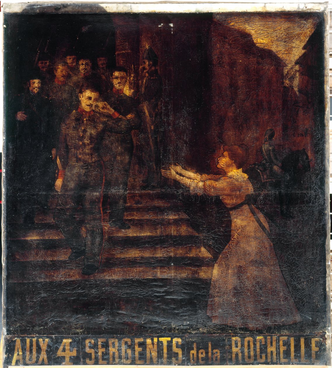 Francuski: Aux quatre sergents de La Rochelle (II). Znak karczmarza. 3, boulevard Beaumarchais, 11. dzielnica, Paryż autorstwa anonymous 