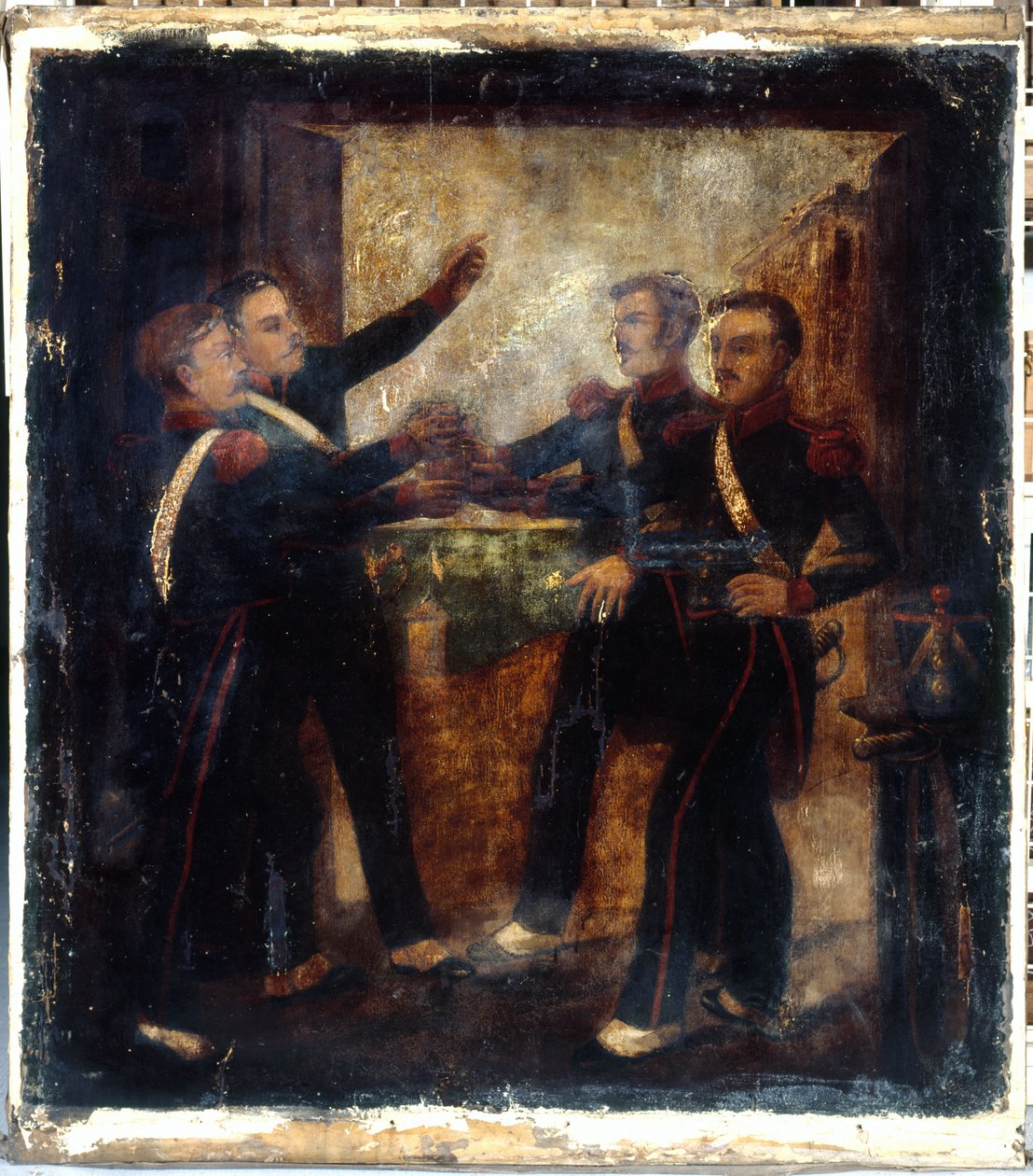 Francuski: Aux quatre sergents de La Rochelle. Znak karczmarza. 3, boulevard Beaumarchais, 4. dzielnica, Paryż autorstwa anonymous 