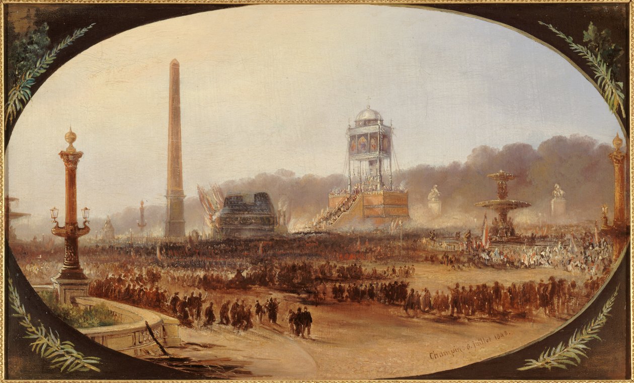 Francuski: Cérémonie funèbre sur la place de la Concorde, en l