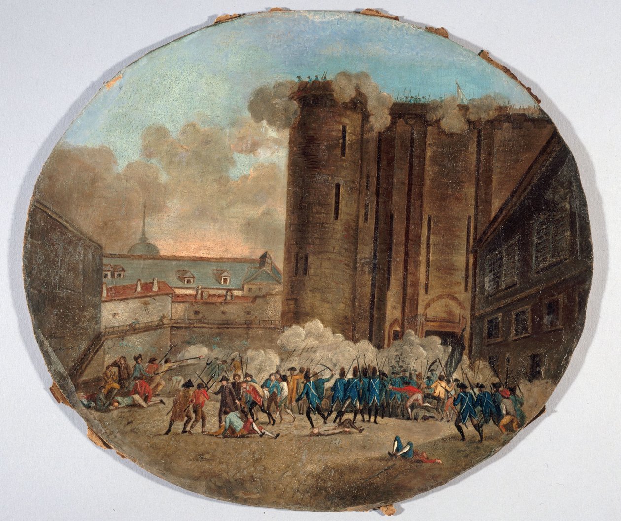 Francuski: Prise de la Bastille, 14 lipca 1789 r. (P707-1) autorstwa anonymous 