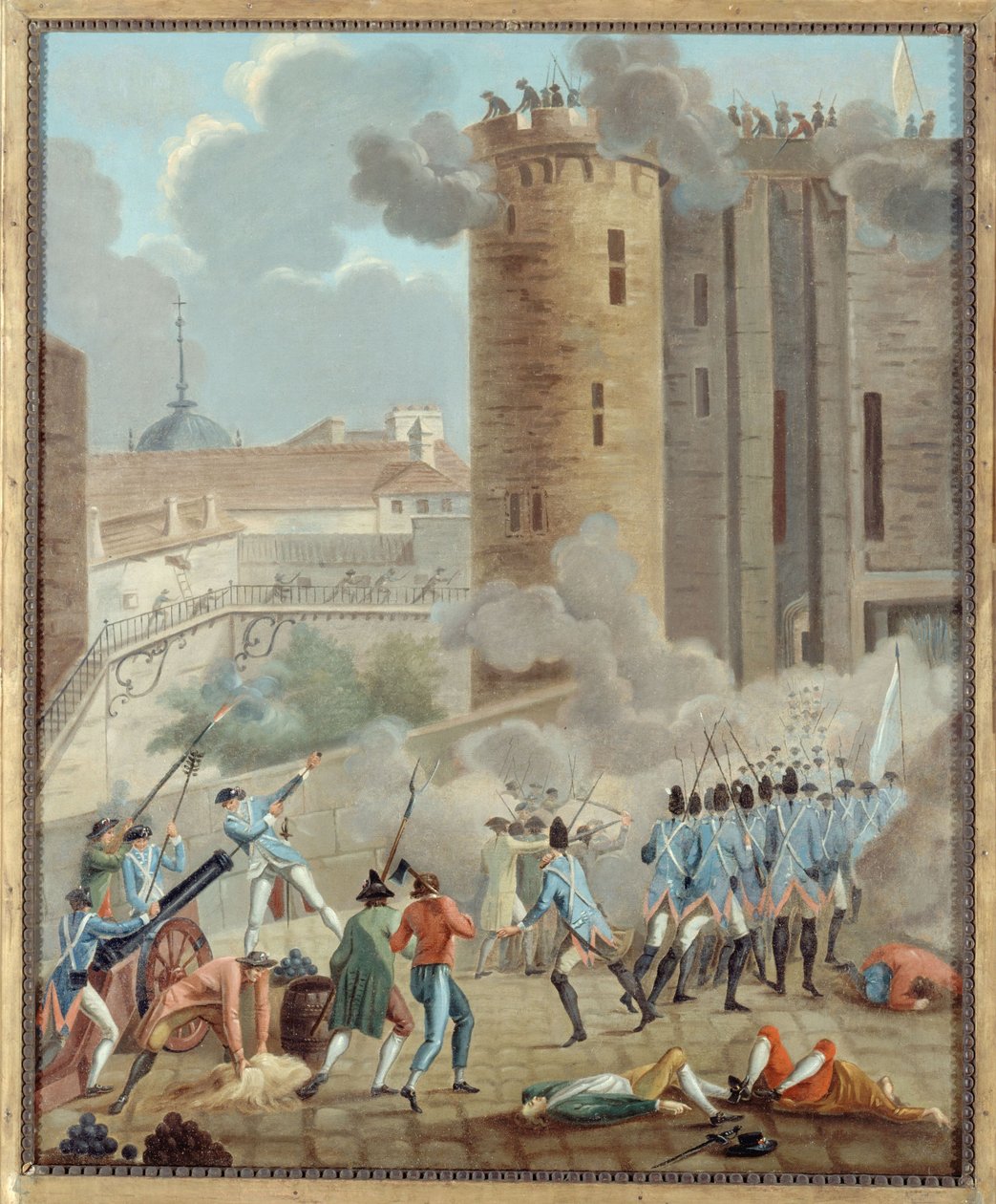 Francuski: Prise de la Bastille, 14 lipca 1789 r. (P742) autorstwa anonymous 