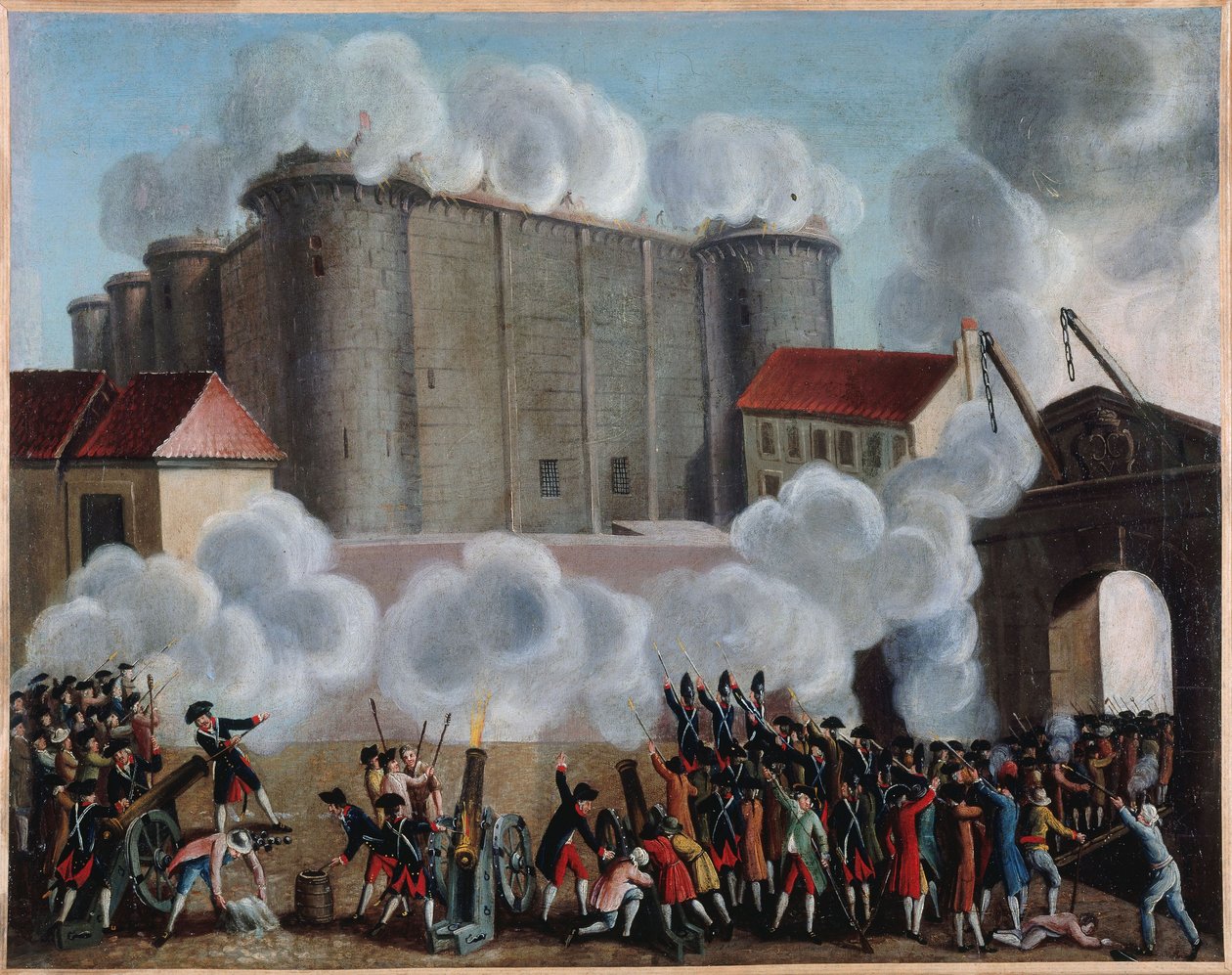 Francuski: Prise de la Bastille, 14 lipca 1789 r. (P804) autorstwa anonymous 