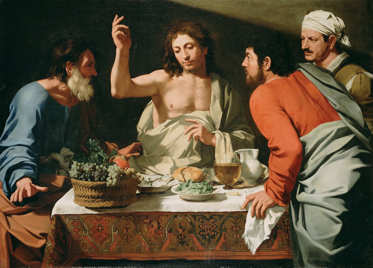 Wieczerza w Emaus autorstwa Bartolomeo Cavarozzi