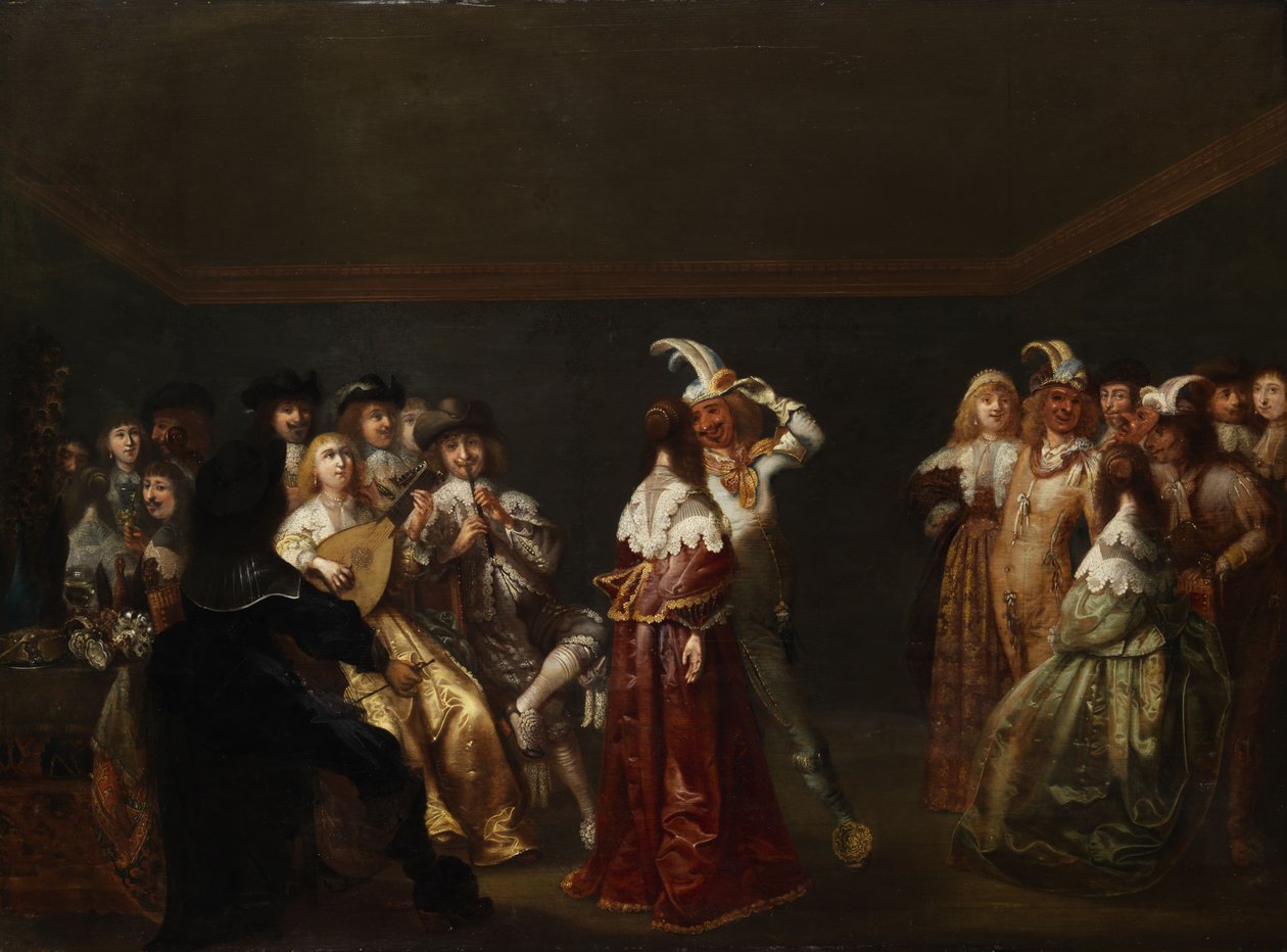 Taniec głupców autorstwa attributed to Palamedes Palamedesz