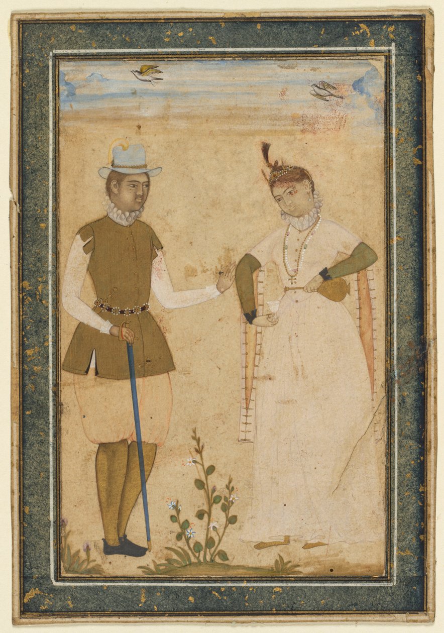 Europejska para autorstwa attributed to Ali Riza, the "Bodleian Painter"