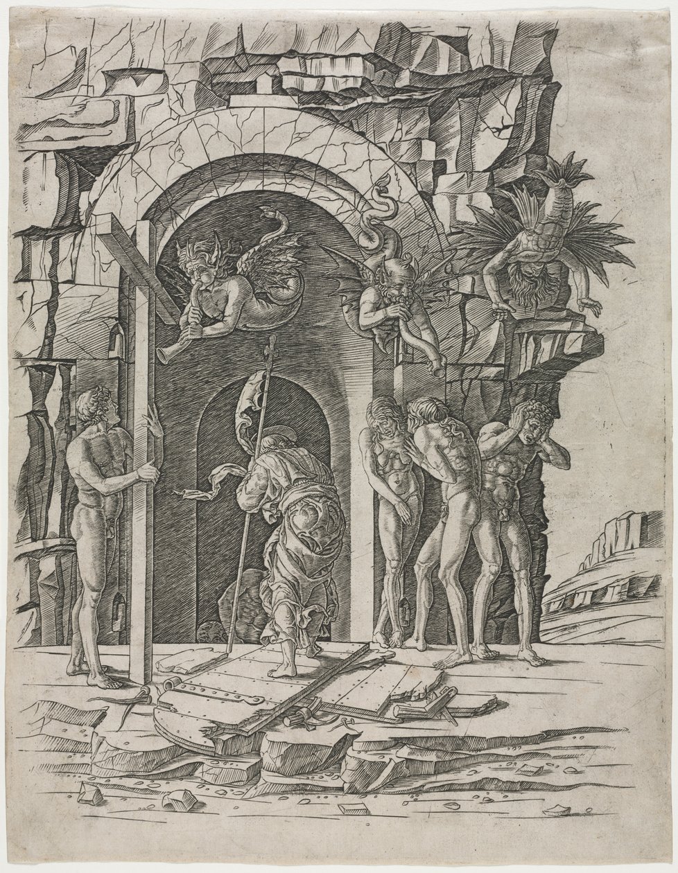 Zejście do Limbo autorstwa attributed to Andrea Mantegna