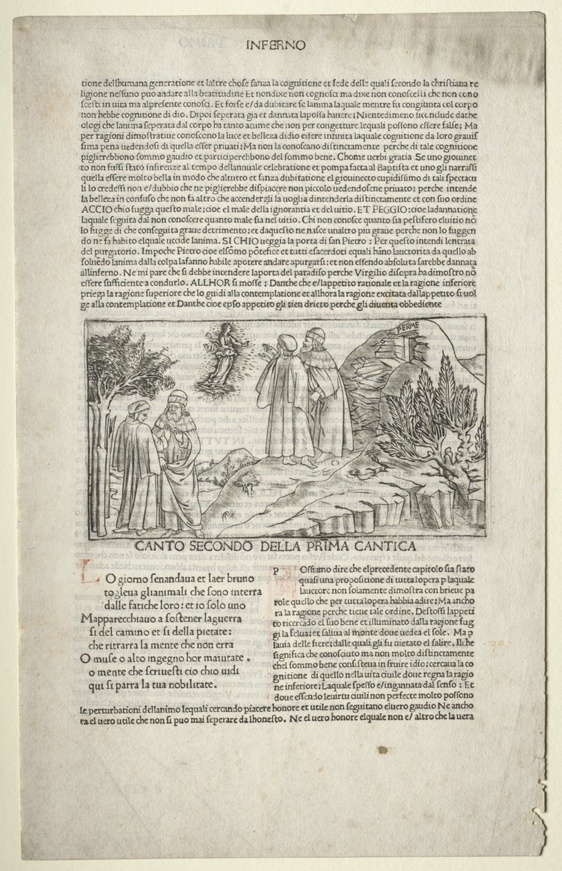 Dante i Virgil z wizją Beatrice autorstwa attributed to Baccio Baldini (Italian, c. 1436 1487)