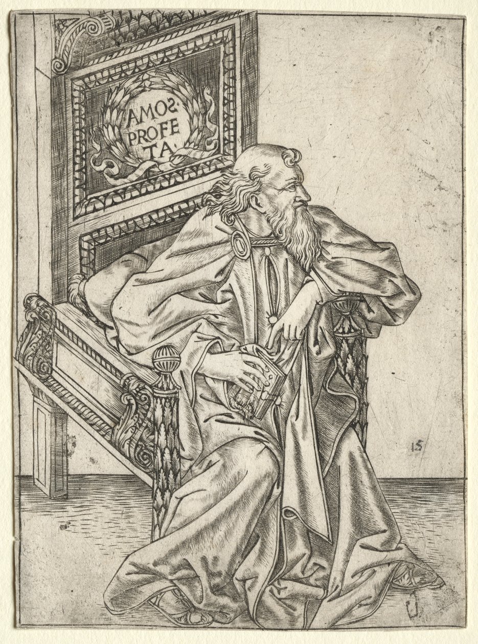 Prorocy: Amos autorstwa attributed to Baccio Baldini