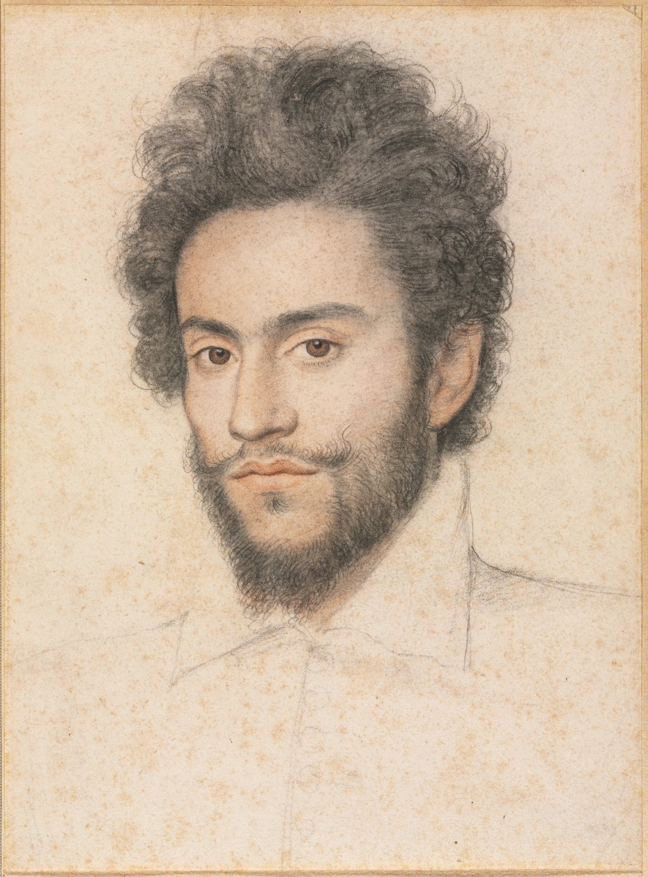 Młody mężczyzna z brodą autorstwa attributed to François Quesnel