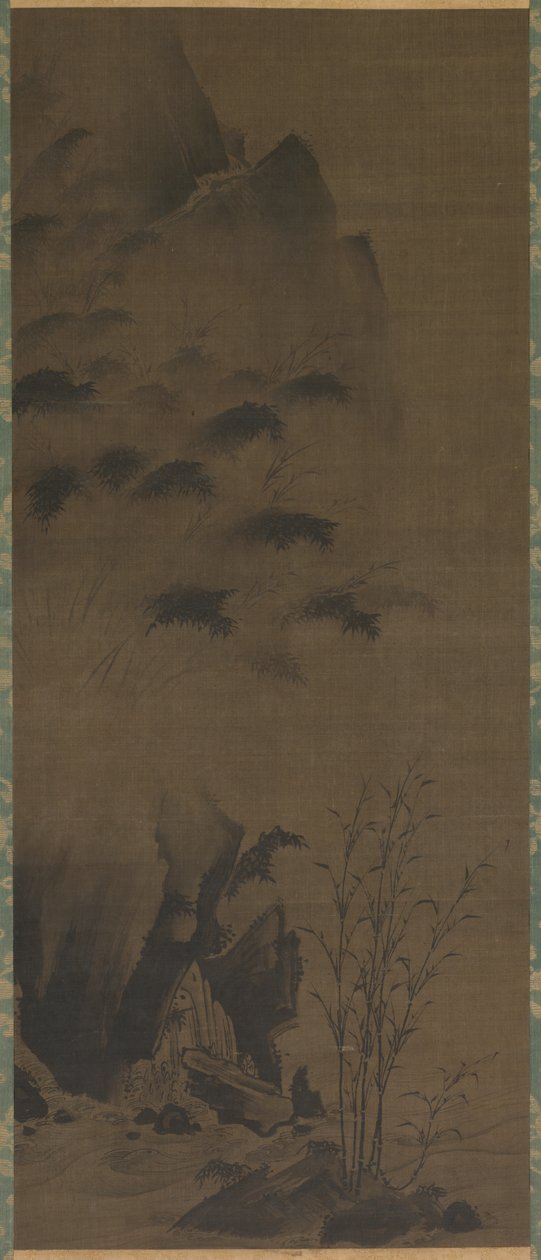 Bambus w deszczu autorstwa attributed to Genga