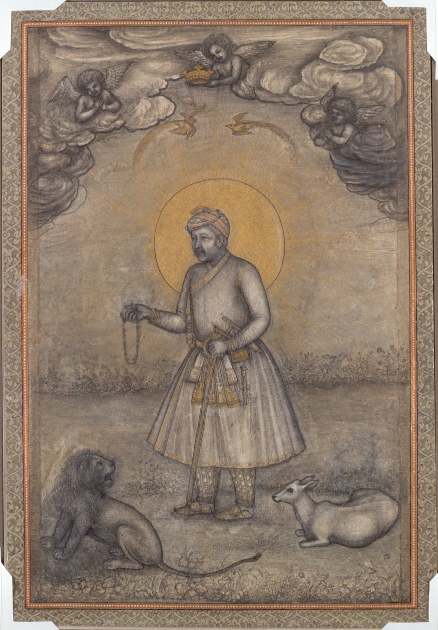 Portret wieku Akbar autorstwa attributed to Govardhan