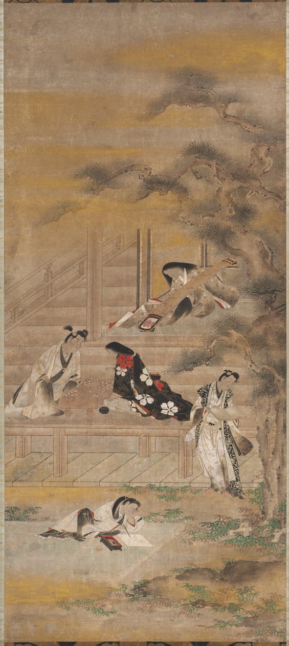 Cztery przyjemności autorstwa attributed to Iwasa Matabei