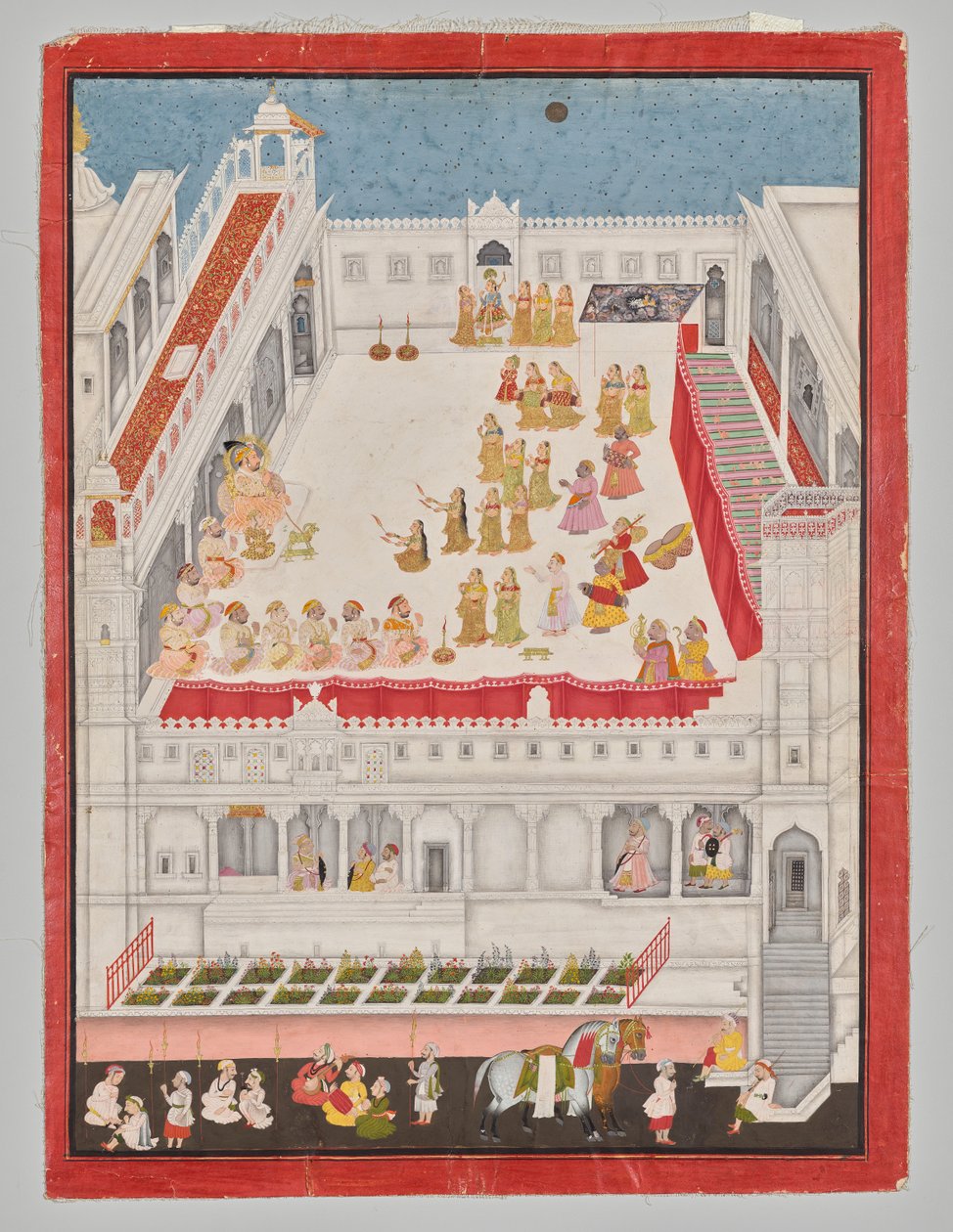 Maharana Jagat Singh uczestniczy w Rasleela autorstwa attributed to Jai Ram