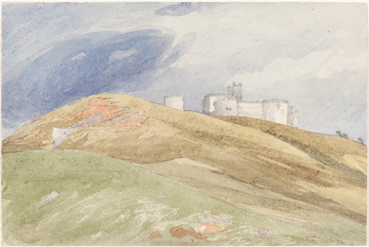Zamek na wzgórzu autorstwa attributed to James Bulwer