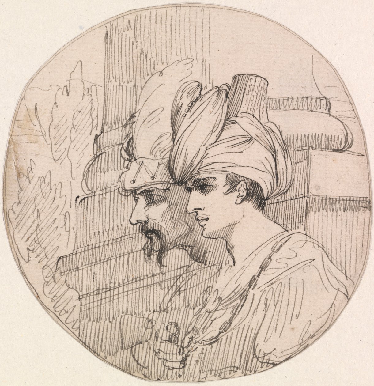 Dwie głowy w rondlu autorstwa attributed to John Hamilton Mortimer