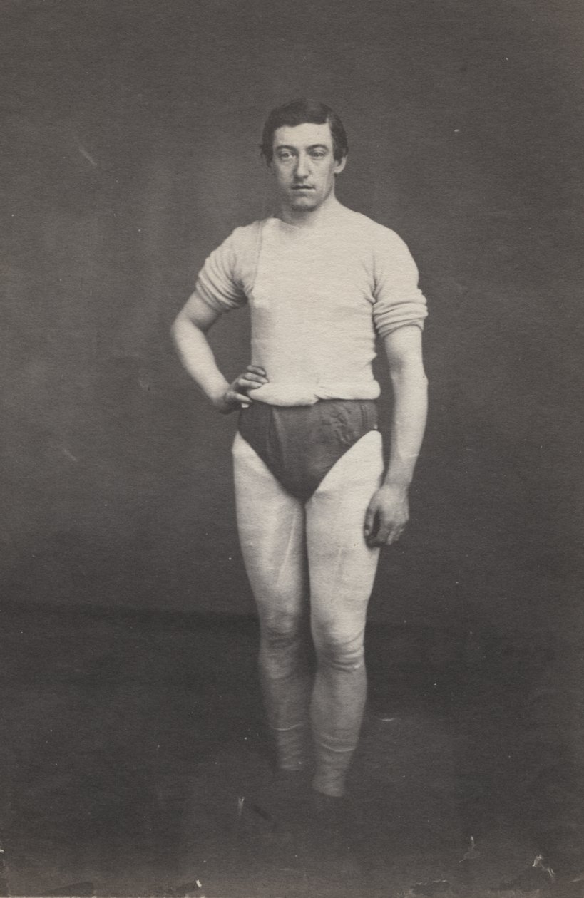 Młody mężczyzna w sportowym stroju autorstwa attributed to Oliver H. Willard