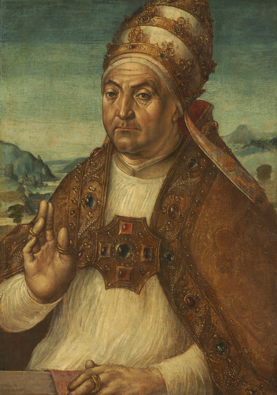 Portret papieża Sykstusa IV della Rovere autorstwa attributed to Pedro Berruguete