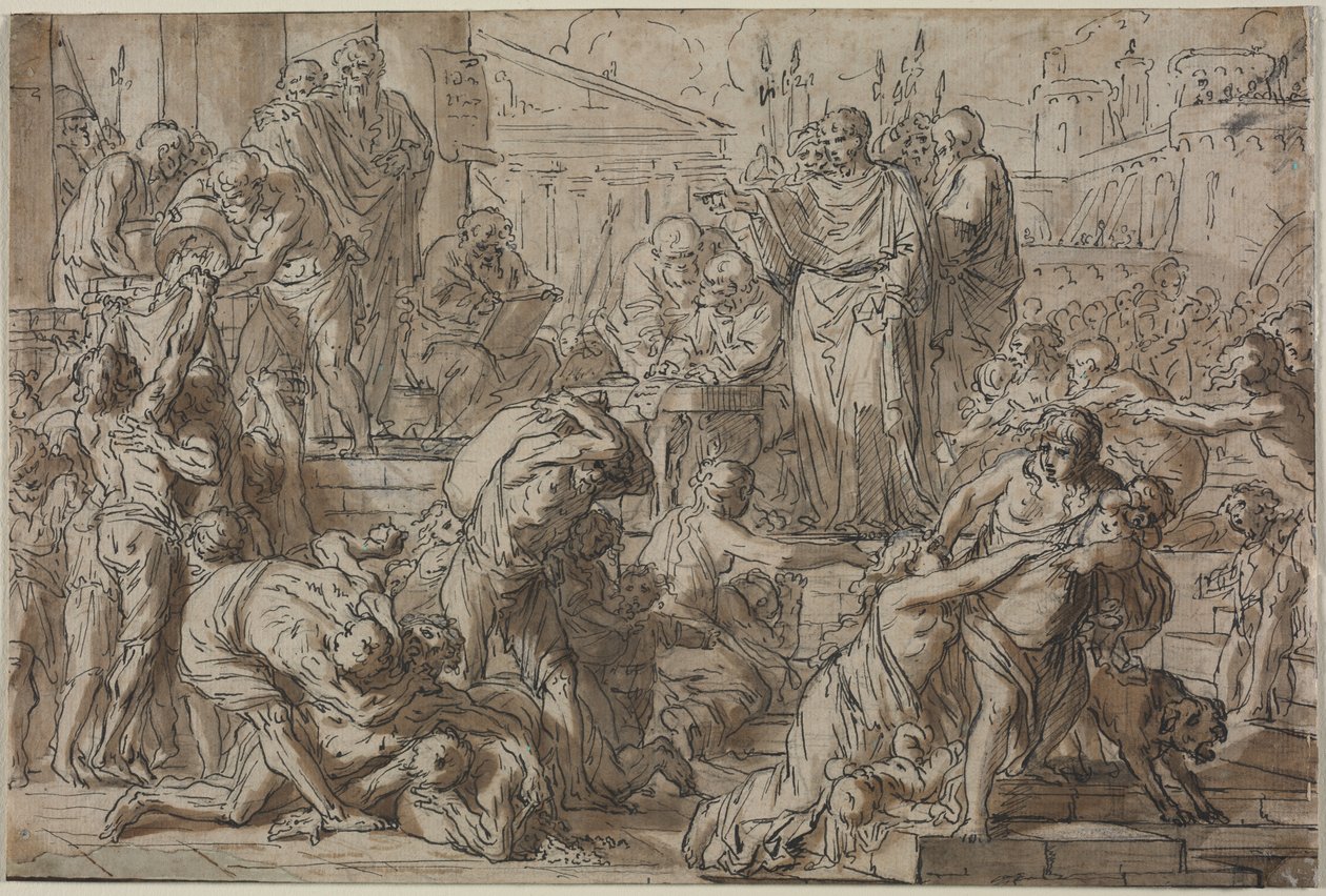 Temat rzymski autorstwa attributed to Philibert Benoît Delarue