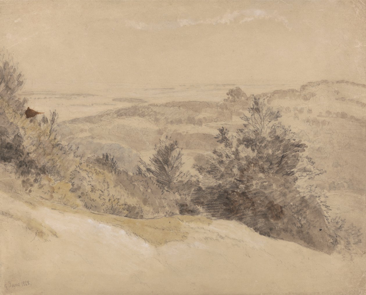 Boxhill autorstwa attributed to Samuel Palmer