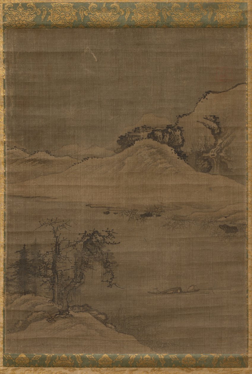 Krajobraz z rybakami autorstwa attributed to Yi Bul hae