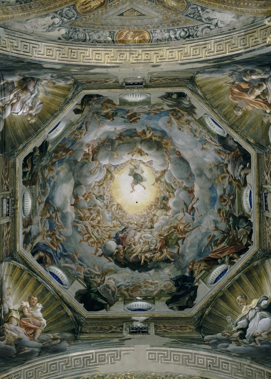 Wniebowzięcie NMP, ze stropu kopuły, 1526-30 autorstwa Antonio da Correggio