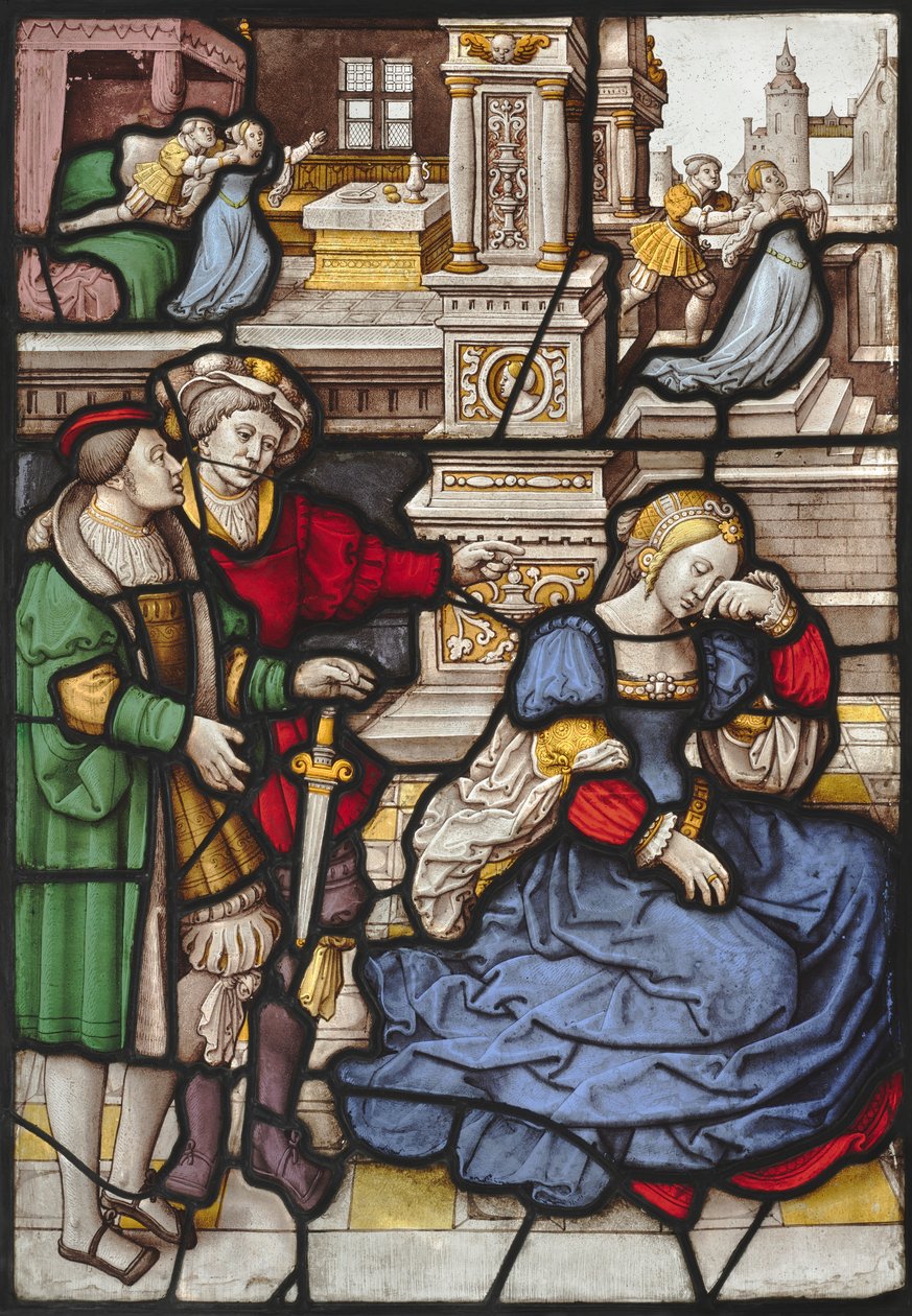 Historia Lukrecji autorstwa circle of Master of the "Kanis Triptych"