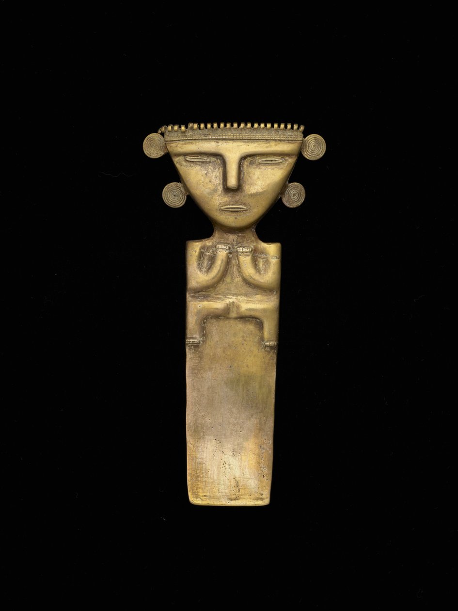 Wisiorek figuralny, 200-1600 AD (złoty) autorstwa civilization Quimbaya