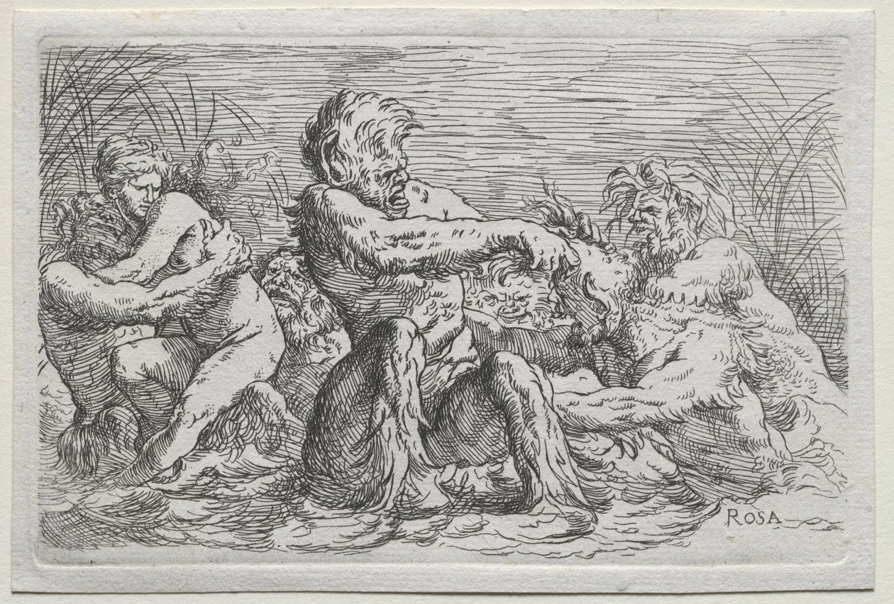 Rzeczni Bogowie autorstwa copy after Salvator Rosa