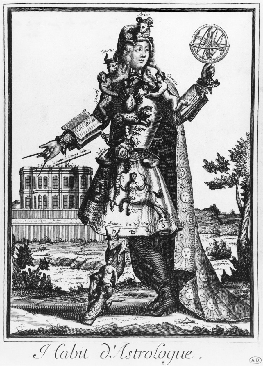 Kostium dla astrologa autorstwa Nicolas II de Larmessin