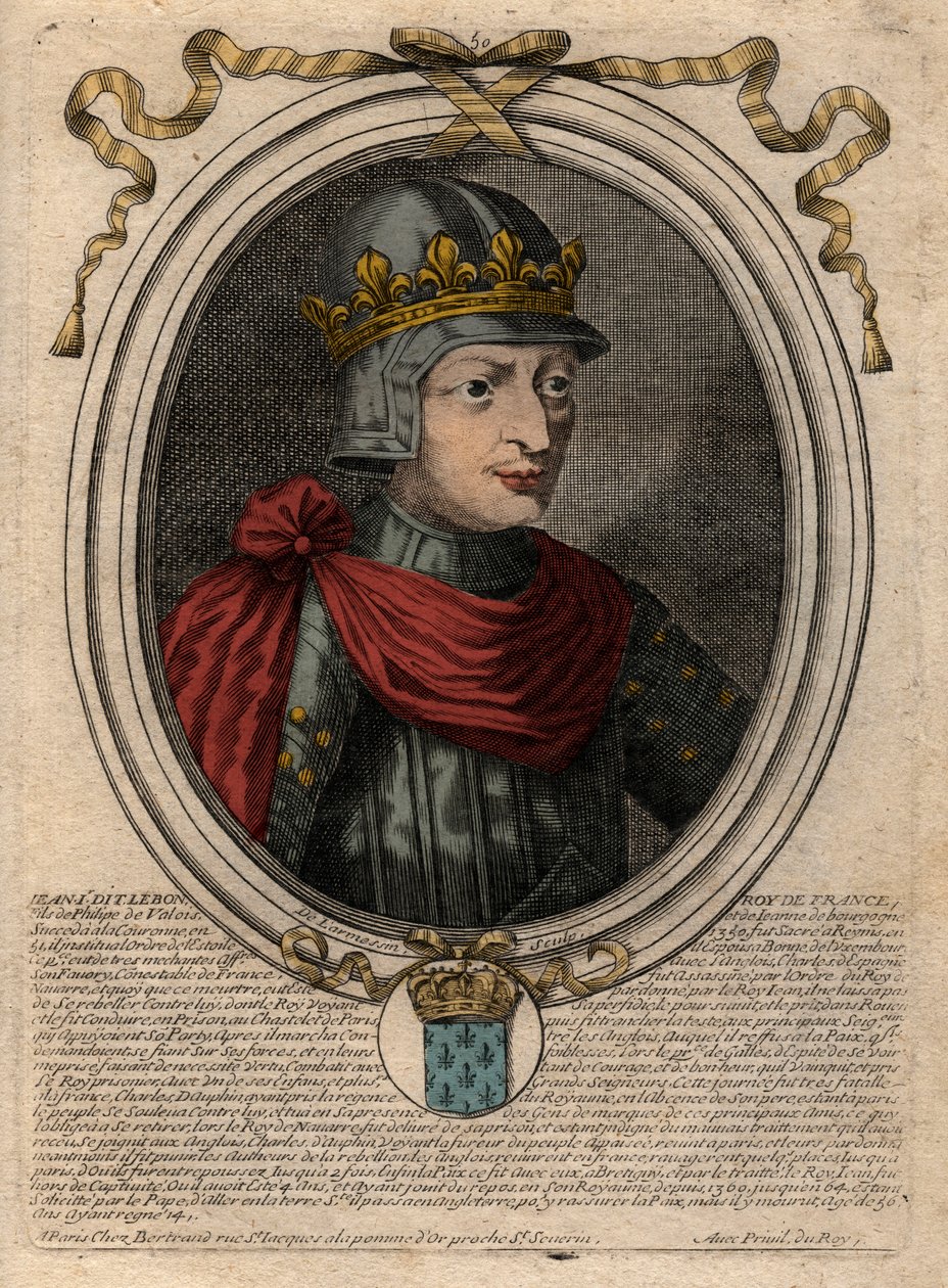 Portret Jana II Dobrego (1319-1364), Króla Francji - Portret Jana II 
