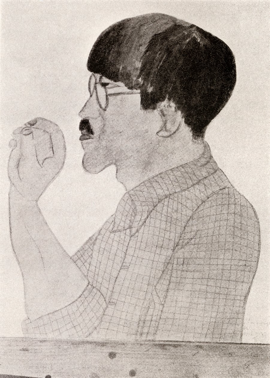 Leonard Tsuguharu Foujita (litografia) autorstwa de Montparnasse (1901 53) Kiki