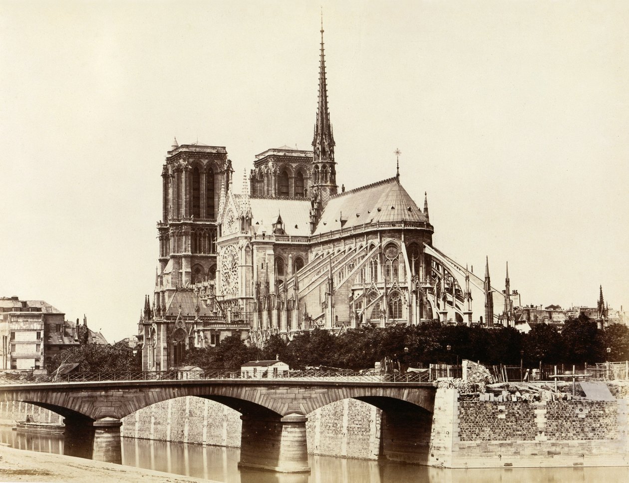 Notre-Dame (Apsyda) autorstwa Edouard Denis Baldus
