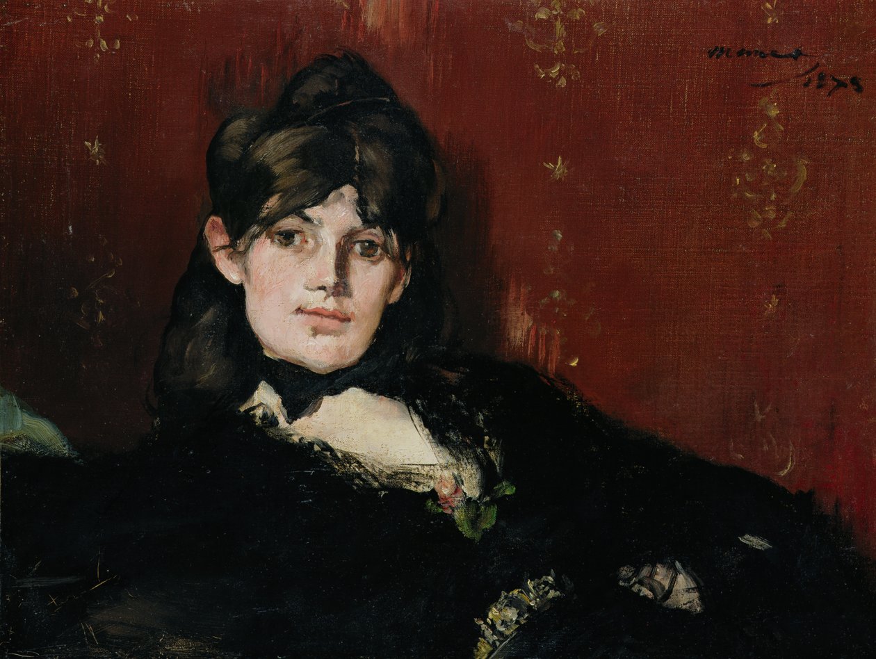 Berthe Morisot (1841-95) leżąca, 1873 autorstwa Édouard Manet