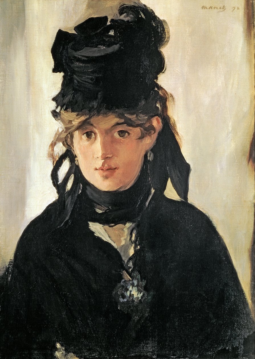 Berthe Morisot z bukietem fiołków, 1872 autorstwa Édouard Manet