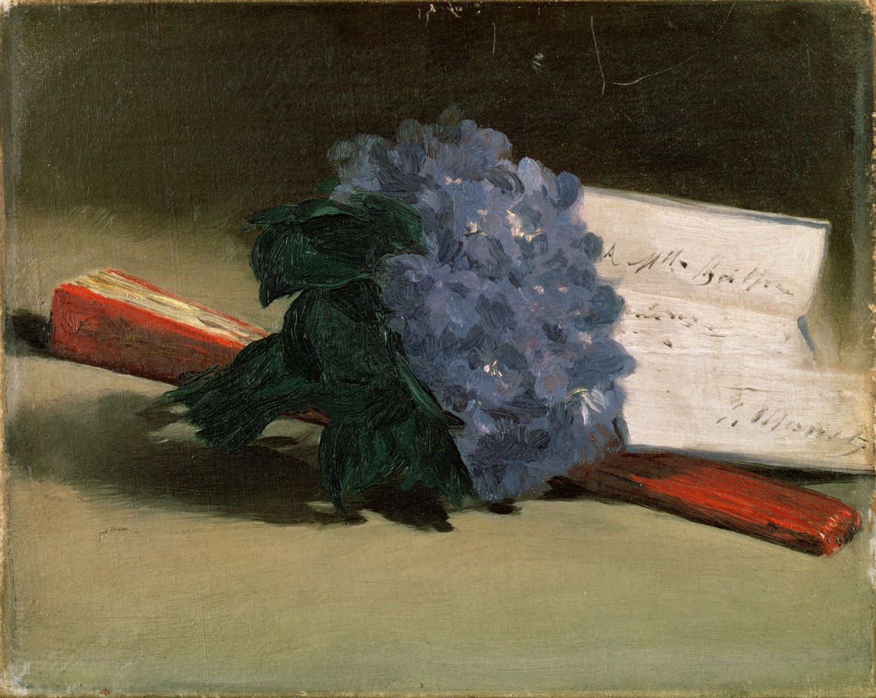 Violetinių puokštė, 1872 poli autorstwa Édouard Manet
