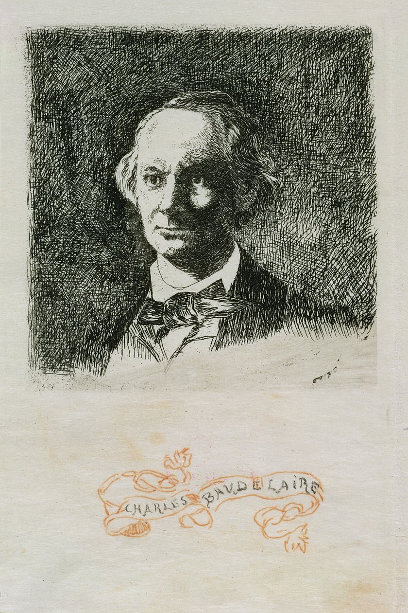 Charles Baudelaire (1820-67) 1868 autorstwa Édouard Manet