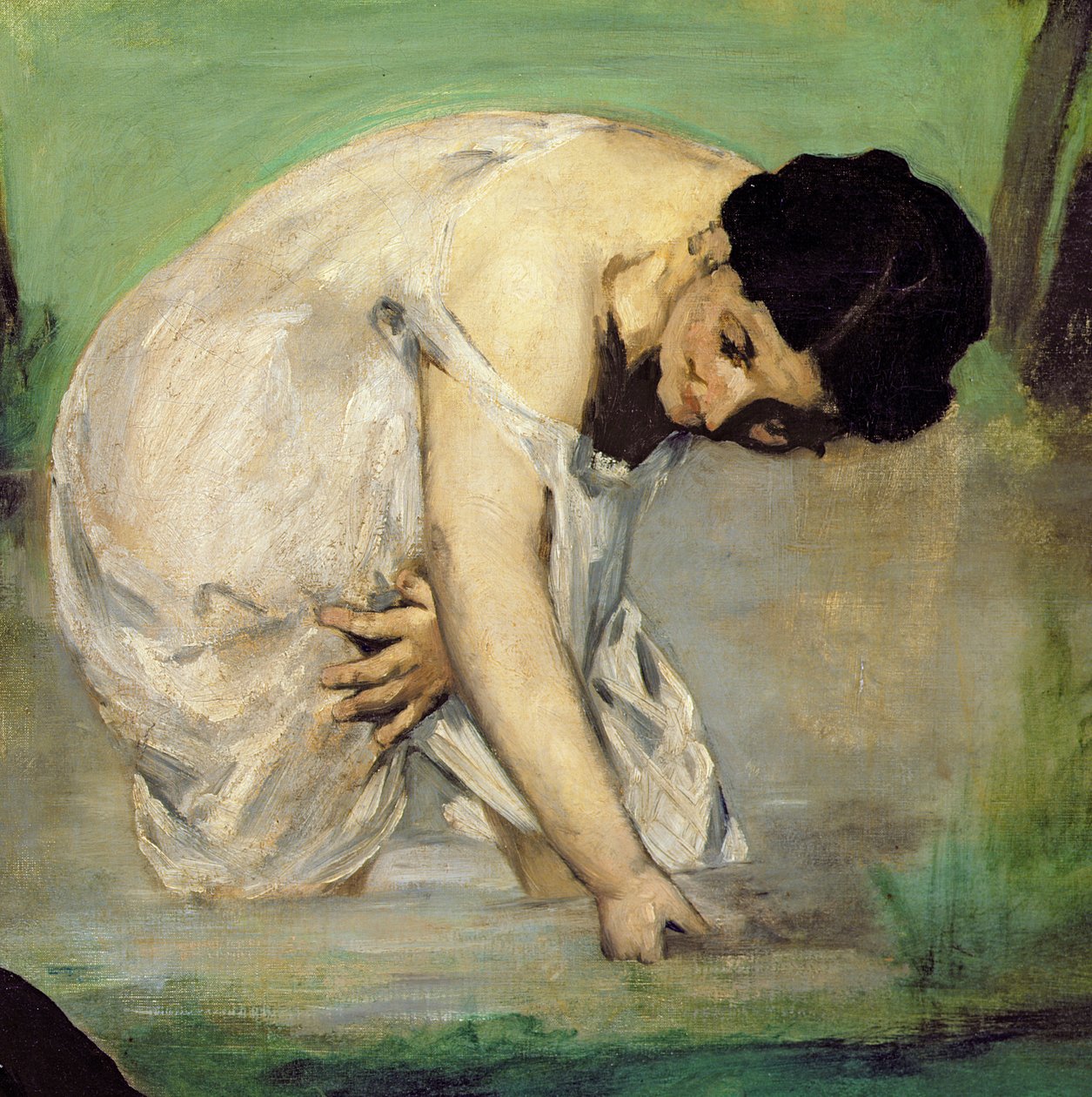 Lunch na trawie, 1863 (fragment 2310) autorstwa Édouard Manet