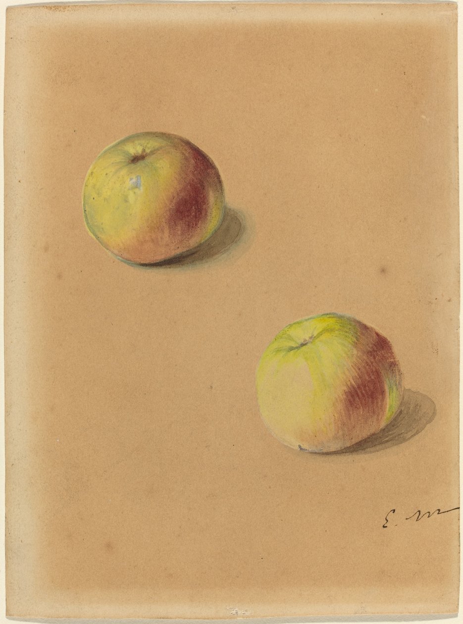 Dwa jabłka autorstwa Édouard Manet
