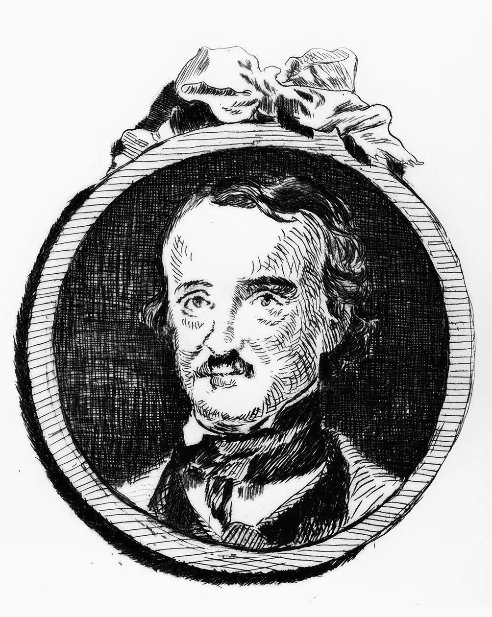Edgar Allan Poe / Rad. c. E. Maneta autorstwa Édouard Manet